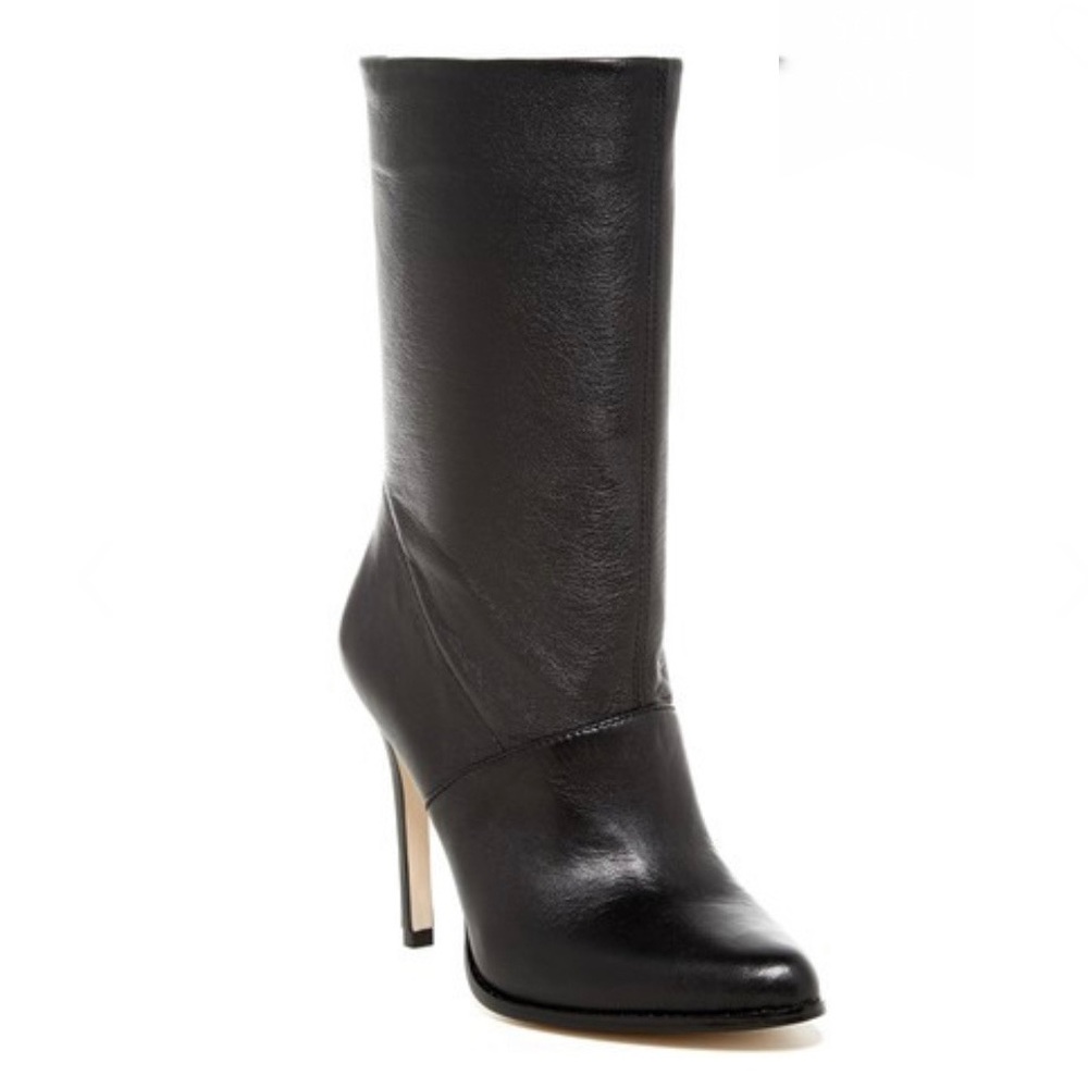 Bcbgeneration Valor Black Leather Bootie - image 3